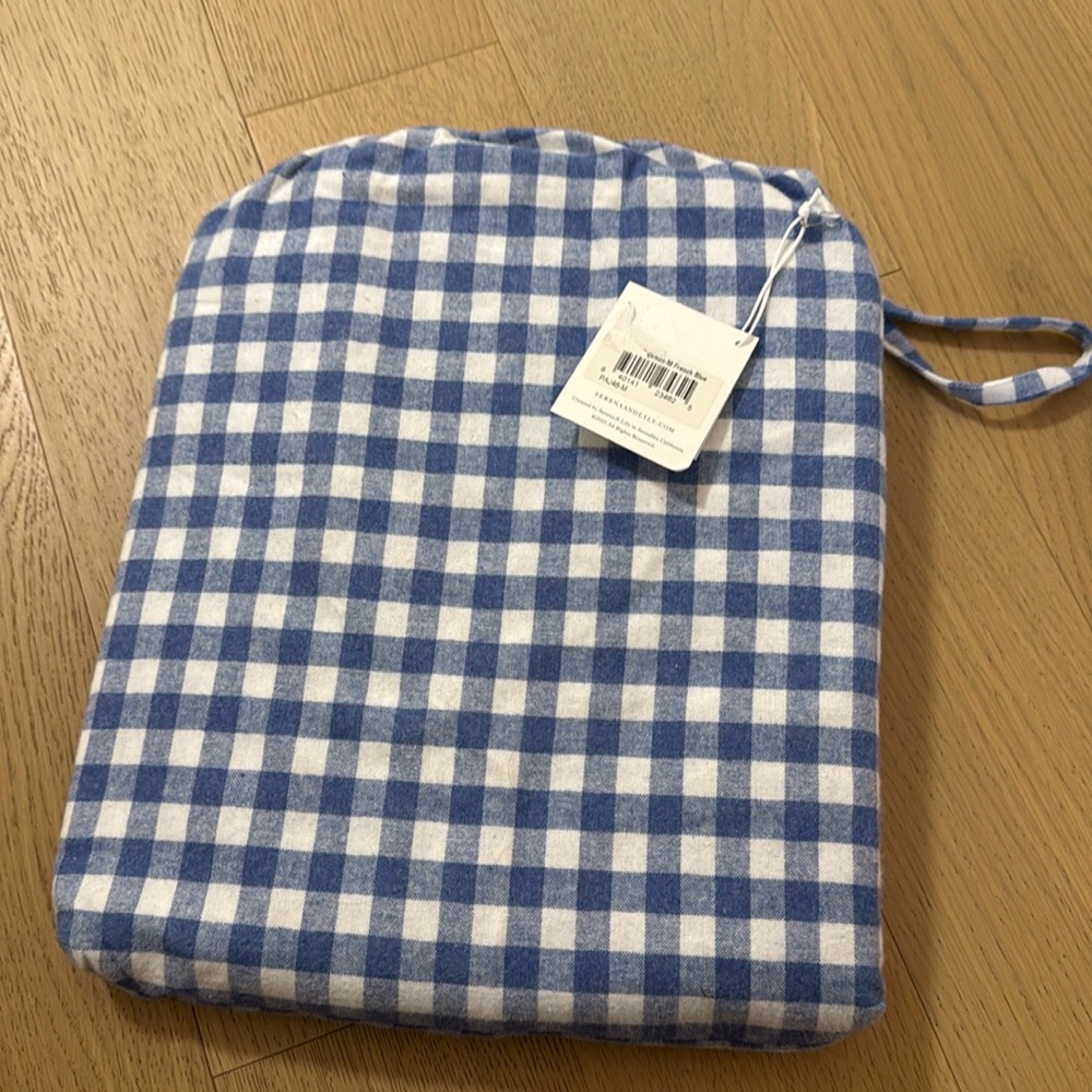 Serena & Lily Belvedere Flannel Pajamas in French Blue